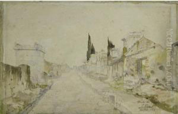 Pompei, La Rue Des Sepulcres - view 1