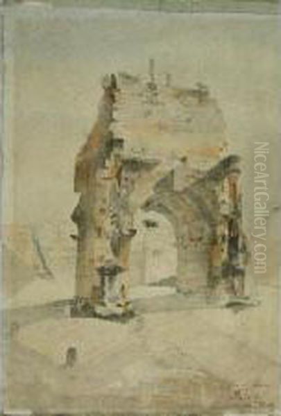 Rome, L'arc De Drusus. - view 1