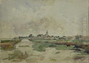 Vue De Noirmoutier by Leopold Ridel