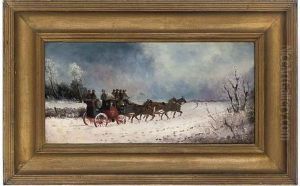 A Stagecoach On A Summer's Evening; And A Stagecoach In Winter