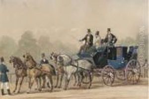A Set Of Four Coaching Scenes by Philip H. Rideout
