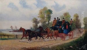 Stage Coaches In Spring And Summer. by Phillip Henry Rideout