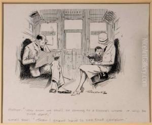 Very Soonwe Will Be Coming To A Tunnel Where It Will Be Quite Dark by William Leigh Ridgewell