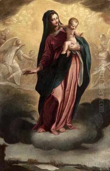 Madonna Con Il Bambino In Gloria - view 1