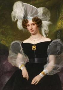 Portrat Frau Von Schenk(?) by August Riedel