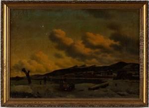 Winter Landscape by August Riedel
