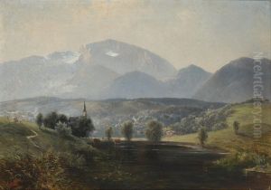 Vorgebirgslandschaft. by Carl, Karl Riedel