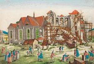 Seltenes Guckkastenblatt Mit Berlin-ansicht Von 1781