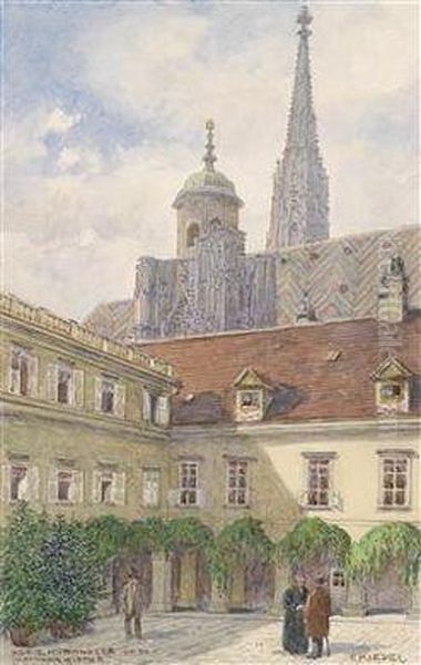 Hof Des Erzbischoflichen Palais Mit Der Stephanskirche - view 1