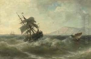 A Three-master On Choppy Waters