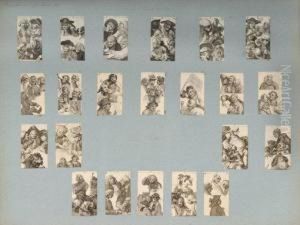 Ensemble De 86 Vignettes Gravees D'apres Hogarth by Ernst Ludwig Riepenhausen