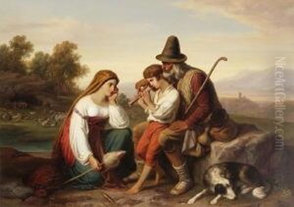 Italienische
Hirtenfamilie. - view 1