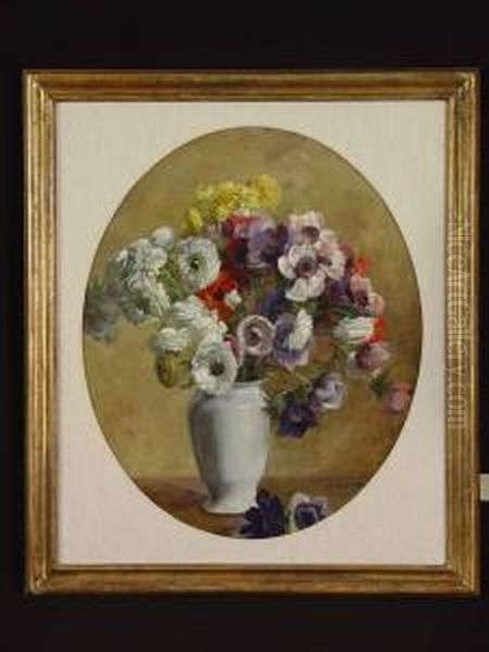 Blumenstraus In Weiser Porzellanvase - view 1