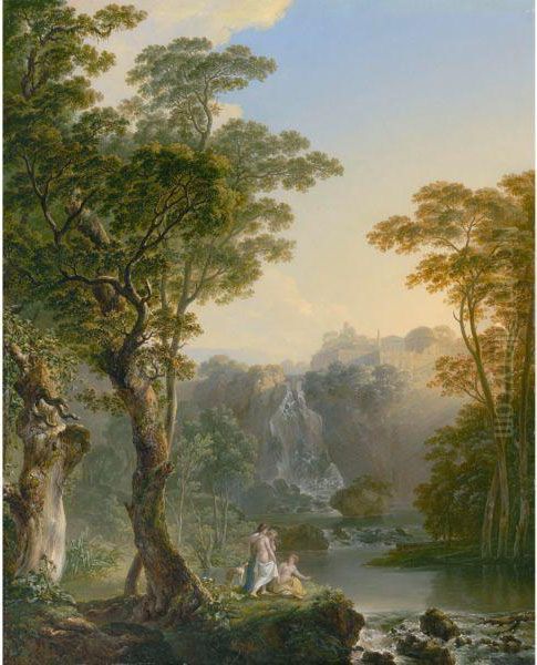 Idealistic Landscape With Bathers - view 1