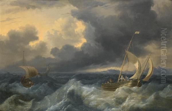 Fishing Boats In Choppy Seas - view 1