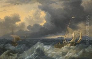Fishing Boats In Choppy Seas