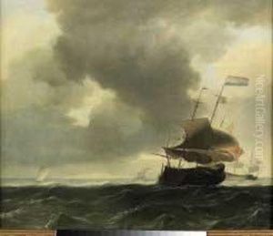 "contrasto Di Luci Sul Mare Del Nord" 1710ca