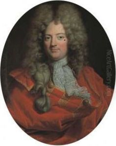Portrait D'homme by Gaspard Rigaud