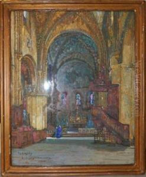 Le Choeur De L'eglise Sainte Croix A Bordeaux, - view 1