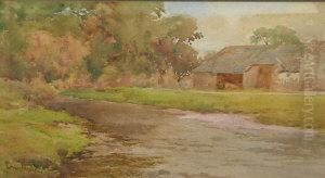Cottage Landscape by Cuthbert Rigby
