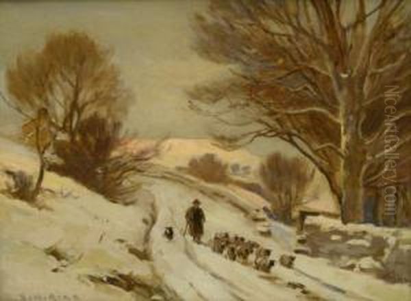Snow Scene In A North Yorkshire Village - view 1