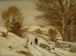 Snow Scene In A North Yorkshire Village