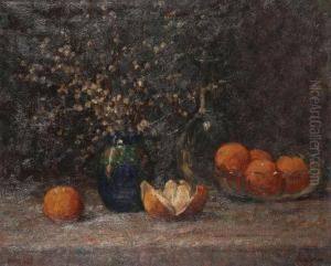 Stilleven Met Wilgenkatje En Appelsienen Stilleven Met Wilgenkatje En Appelsienen