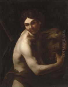 David With The Head Of Goliath by Orazio Riminaldi