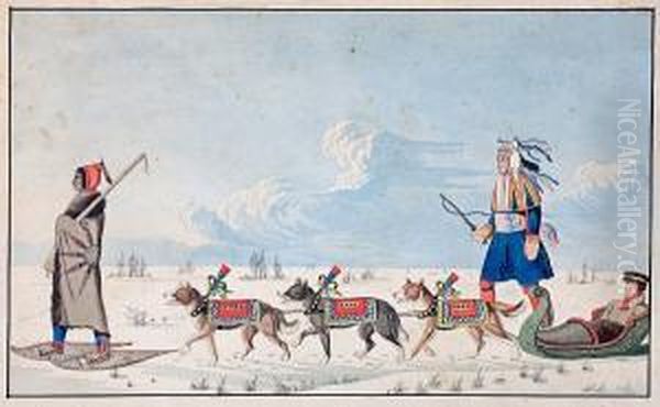 A Dog Cariole Only Used In Winter By Canadianindians - view 1