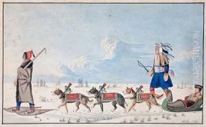 A Dog Cariole Only Used In Winter By Canadianindians A Dog Cariole Only Used In Winter By Canadianindians