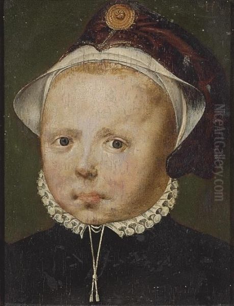Portrait Of A Boy, Bust-length, In A Cap - view 1