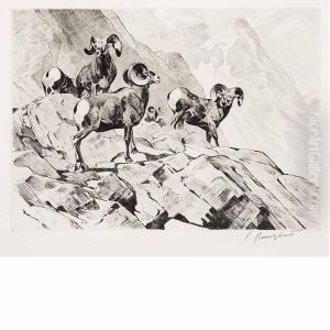 Among The Crags by Carl Ringius