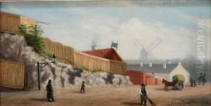 Trebackarlanggatan Med Gamla Sparvagnshuset by Johan Ringsten