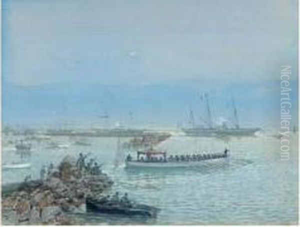 Inauguration Du Canal De Suez, 17 Novembre 1869 - view 1