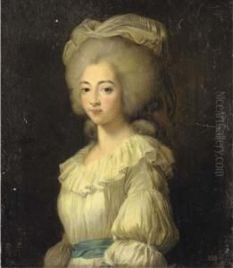 Portrait De Marie Josephine-louise De Savoie by Louis Edouard Rioult