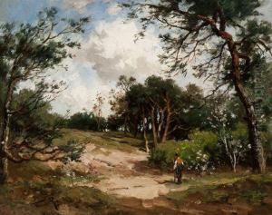 Walker In A Forest Landscape