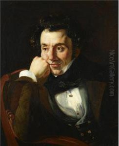 Portrait Of A Man Said To Be Orest Kiprensky by Francois Riss