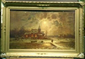 Church At Night by Charles Risse