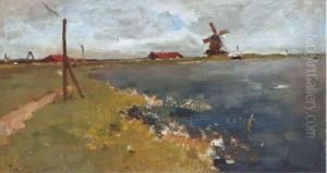 En Hollande: Windmill By The Waterside En Hollande: Windmill By The Waterside