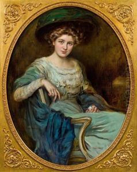 Elegante Dame Im Lehnstuhl - view 1