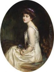 Elegante Au Bouquet De Fleurs by Caspar Ritter