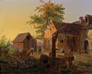 Am Hofbrunnen by Eduard Ritter