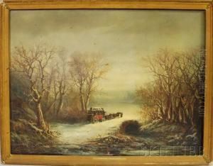 Winter Landscape With A Mail Coach Winter Landscape With A Mail Coach