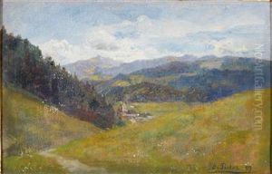 Sommerlandschaft by Oskar Ritter V. Pistor
