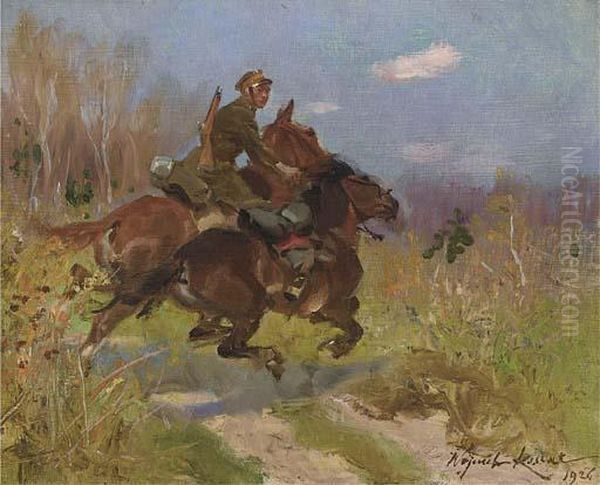A Polish Cavalry Officer - view 1