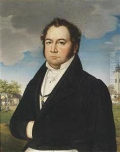 Portrait Of A Gentleman In Front Of A Scenic Background