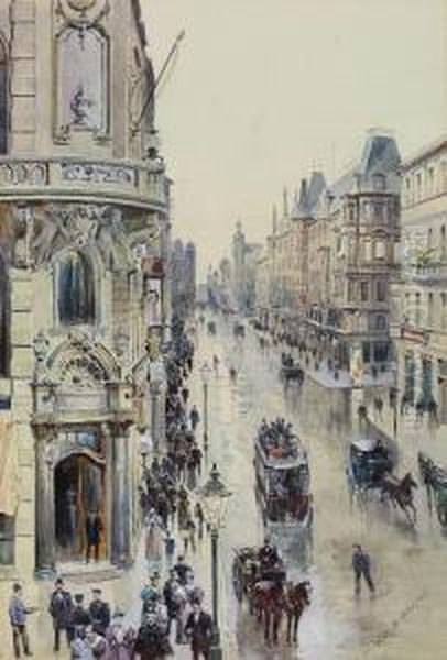 Blick Von Dertaubenstrasse Auf Die Friedrichstrasse In Berlin - view 1