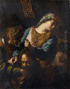 Judith Donnant La Tete D' Holopherne A Sa Servante Abra by Antoine Rivalz