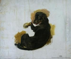 Study Of A Dog by Briton Riviere