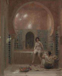 A Bather In The Harem by Jean Andre Rixens